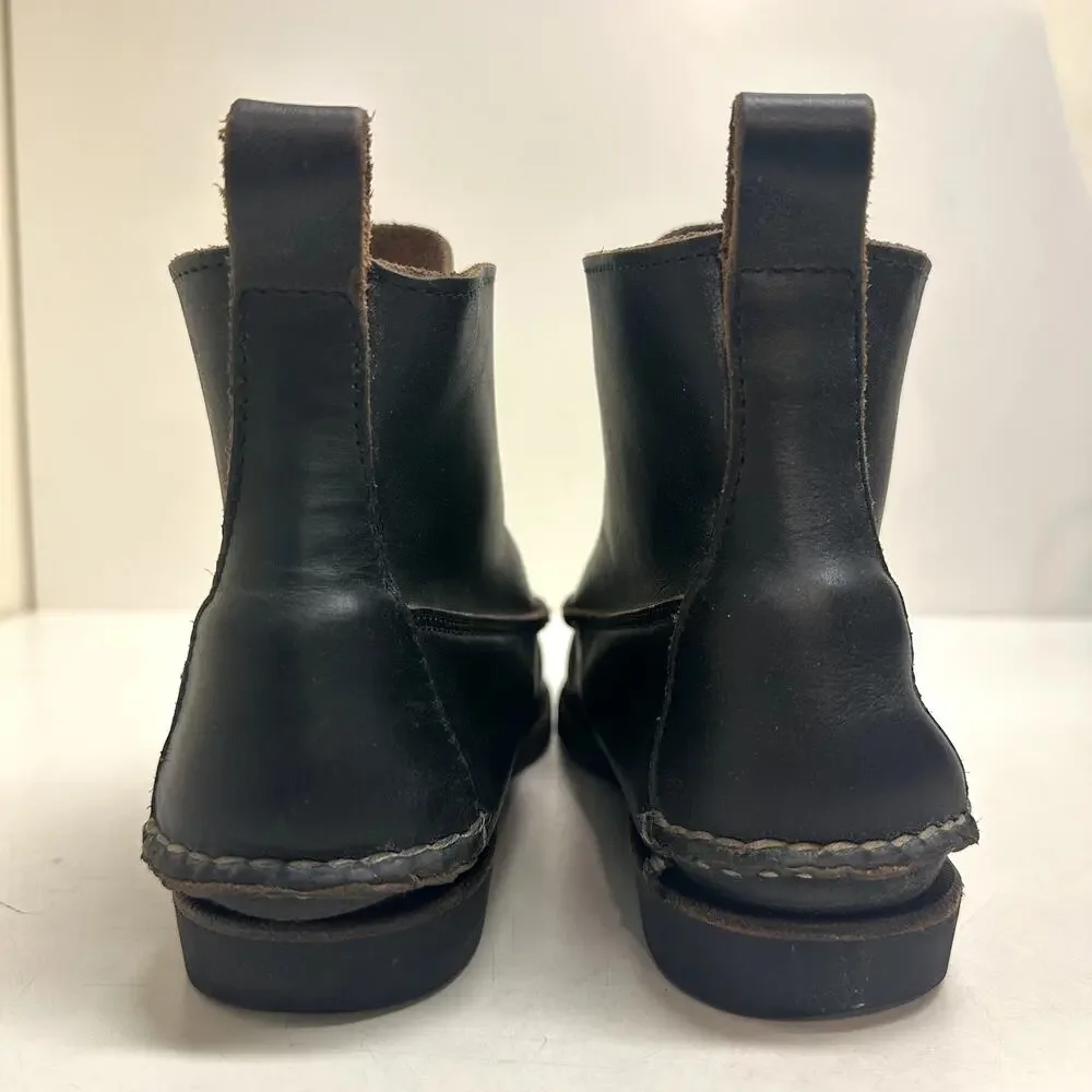 EUC Rancourt & Co x Club Monaco 5-Eyelet Mid Ranger Moc Boot Black Made in USA 7